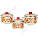 Выпечка Набор кастрюль 3шт (форма цилиндр 2,0/3,0/4,0л)