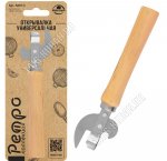 Ретро Открывалка L21,5см,нерж+дерев.руч, блист.(24)