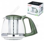 Чайник заварочный (стекло+пластик) 0,75л (12)