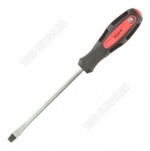 Отвертка Anti-Slip шлиц SL8х150мм CrV,2-х комп.руч,магнит.жало (12) 