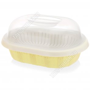 Хлебница-сухарн,настол,с крыш, молочн (32х23 h14см)