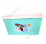 Контейнер д/хранен 50л с кр. сливочн. на 2-х защ. на колес, (59х39 h31см) (6) 