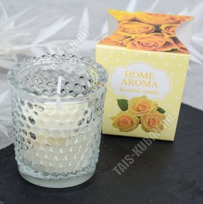 Свеча (парафин) арома, в стакане d6 h5,5см