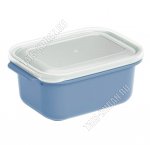 Контейнер прям серебр 1,0л, с крышк. (12х18 h8см) (24)