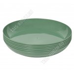 Тарелка плоск.с бортиком Н-р 6шт (d23 h2см) зелен (18)