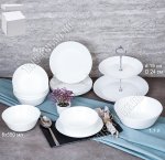Белый Столовый набор 14пр 