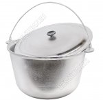 Казан походный 40л d40 h35см с металлической крышкой и дужкой (3)