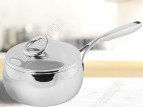 MIRROW Ковш 2,3л d18см с металлической крышкой (4) 