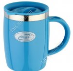 Термокружка (нерж+пластик) 0,4л 