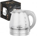 Чайник стекло 1,2л 1500Вт белый (12)