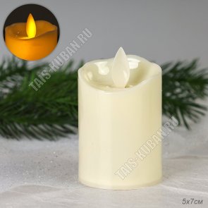 Свеча светодиод (пластик) 
