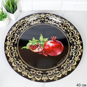 Поднос (эмалированное покрытие) круглый d40см