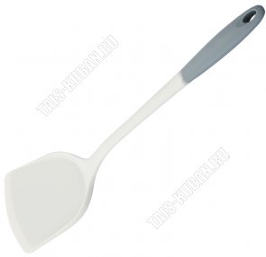 Silicone Лопатка кулинарная (силикон)  L30х9см,цеьная (12) 