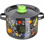 Полезная еда/Healthy food Кастрюля черный 4,5л (4)