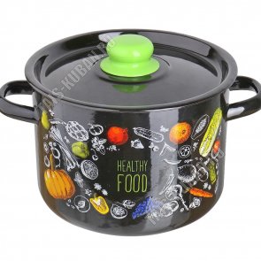 Полезная еда/Healthy food Кастрюля черный 4,5л (4) 