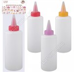 Декоратор-бутыль 550мл д/крема,ажурн.блинов, тонкий носик с крышк,пластик (12)