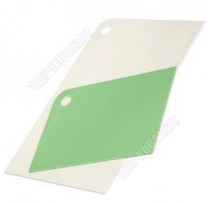 НАБОР Доска раздел. 2шт ,гибкая (24х17+24х24 толщ.0,2см) бел+зелен (20) 