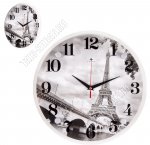 Часы (ДВП/стекло) d30см 