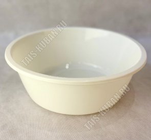 Таз кругл.  5,0л (d32 h10см) бежевый (10) 