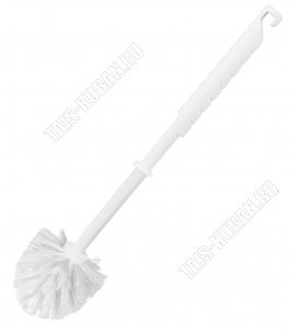 Ерш туалетный, св.серый,крючок д/подвеш (раб.час d8 h9cм,ворс L3см,руч.L27см) (25)