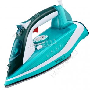 Утюг керам. подошв. 2600Вт пар 25г/вода 200мл,верт.отпар,самоочист,терморег,защита от перегрев,рег.пара,зелен. (10) 