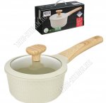 Ran. Ковш 1,3л d16см,кремов.матовый (6)