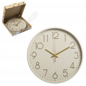 Часы (пластик/стекло) круглые d30см 