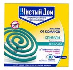 Чистый Дом Спирали 10шт от комаров