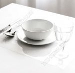 Термосалфетка прямоугольная, силиконовая, набор 4шт (26х40см) (прозрачная) (20)