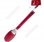 Щипцы кухонные 26х3,5см,нержавеющая сталь+нейлон,красный (12)