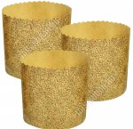 Набор бумажных форм для куличей 3шт (d9 h9см) 