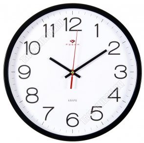 Часы (стекло/пластик) круг.d30см 