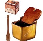 Бронза Банка для соли 9х9 h11см 300мл