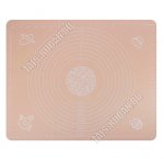 Коврик для раскатки теста,заморозки/выпечки (50х40см) с принтом,мокко (10)