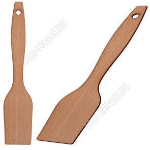 Лопатка из бук длина 29.5 9х5.5см,толщ.0,5мм,уп.пакет (10) 