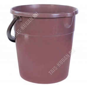 Ведро хоз-ное с носик 7л (d23 h23см) коричневый (10)