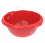 Таз круглый 8,5л с ручками, красный (d35 h15см) (40)