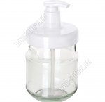 Jodie/Белая крышка Дозатор д/мыла 0,44л h18см, б/уп (19)