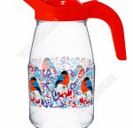 Снегири на рябине Кувшин декор 1,5л