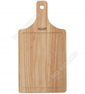 Доска прямоугольная с ручкой 33х17см,гевея (12) 