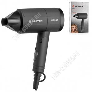 Фен 1400Вт складн.ручка,графит (12) 