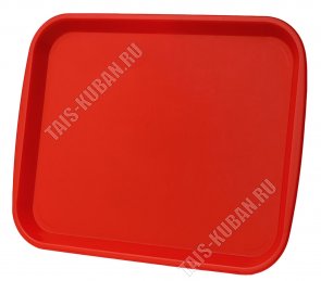 Поднос прям.(47х36 h2,5см) красный (25) 