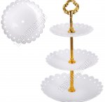 Фруктовница 3-х яр, круг (d22/18/15 h30см) 