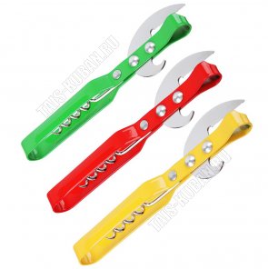 Открывалка+штопор винтов. L12см,металл+пласт.ручк,микс 