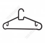 Вешалка (пластик) чёрный Н-р 5шт (10)