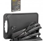 Набор ножей и кухонных аксессуаров 6 предметов COLTELLO на подставке 