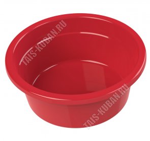 Таз круглый 11л красный (d39 h14см) (20) 