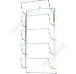 Подставка настен д/крышек 5-ти секц, прямоугол, h33см, оцинк