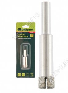 Сверло по стеклу и керамической плитке 14мм, цилиндрический хвостовик,блистер (40) 