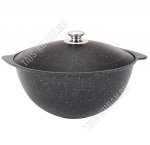 Черный Казан д/плова 6,0л d33 h13,5см (4)